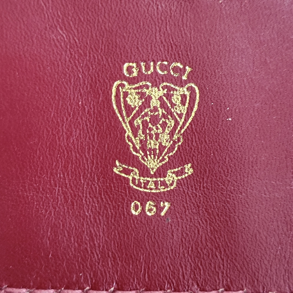 Pre-owned Vintage Gucci Bordeaux Red Shopper Tote Bag - Picture 6 of 15